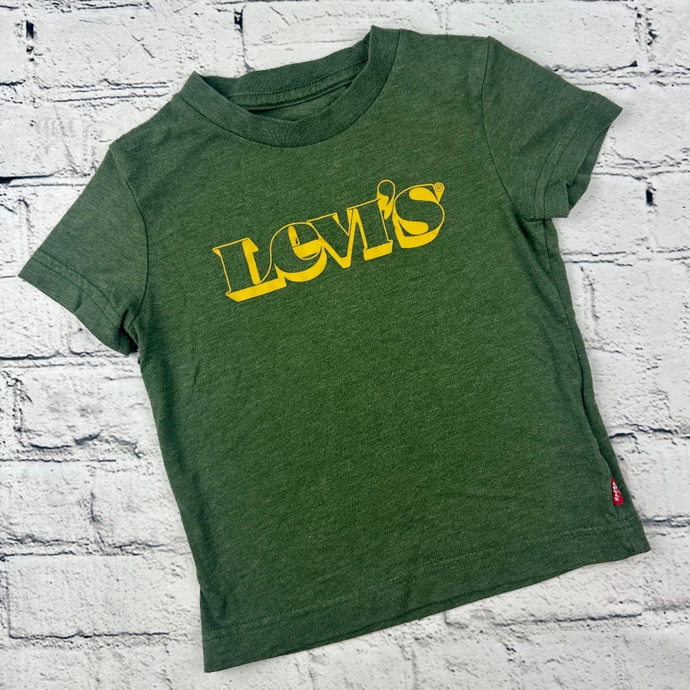Army Green Levi's T-Shirt Toddler Size 2T